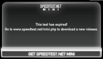 speed test expired?